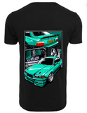 KDK | BMW E36 Tee - Black/Mint Green