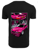 KDK | BMW E36 Tee - Black/Bright Pink