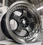 59°North Wheels D-002 | 10.5x18" ET15 5x114/5x120 - Hyper Black/Polished[*OUT OF STOCK - ARRIVAL IN MAY*]