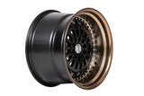 59°North Wheels D-007 | 11x18" ET15 5x114/5x120 - Matte Black/Bronze Lip