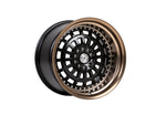 59°North Wheels D-007 | 11x19" ET20 5x114/5x120 - Matte Black/Bronze Lip