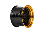 59°North Wheels D-008 | 11x18" ET8 5x114/5x120 - Gloss Black/Hyper Gold Lip[*OUT OF STOCK - ARRIVAL IN MAY*]