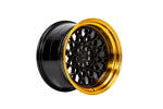 59°North Wheels D-008 | 11x18" ET8 5x114/5x120 - Gloss Black/Hyper Gold Lip[*OUT OF STOCK - ARRIVAL IN MAY*]